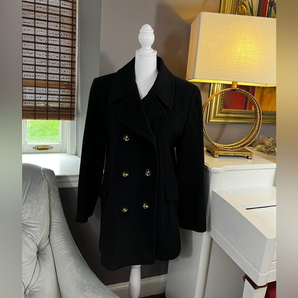 St. John 100% Cashmere Pea Coat - Picture 2 of 13
